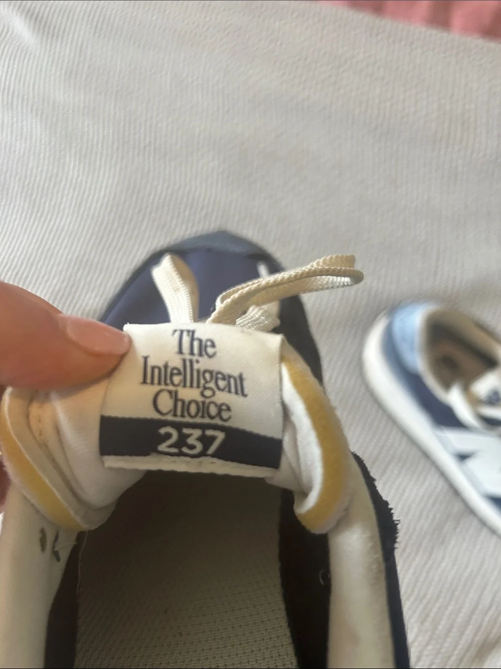 New Balance Navy, White & Gray Retro Runner Sneakers - Style 237